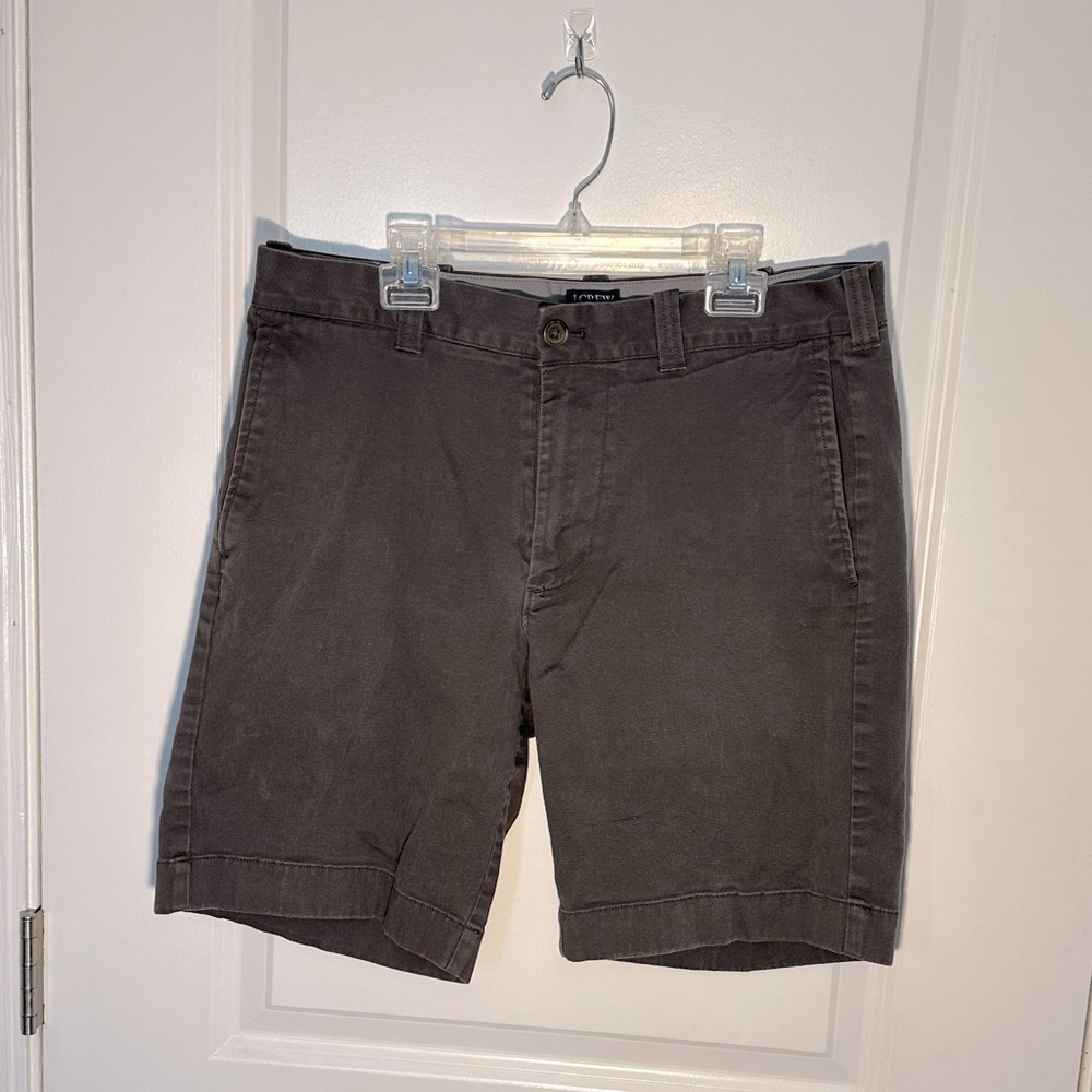 J crew mens flat front shorts size 32